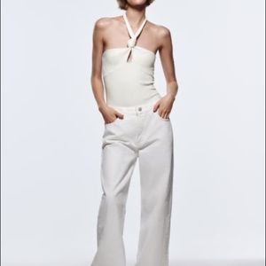 Zara Knotted Rib Bodysuit